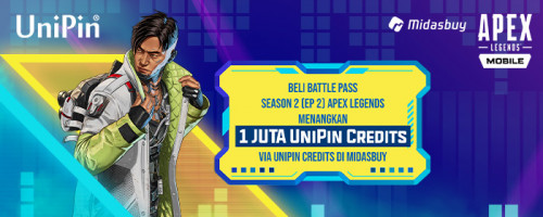 Apex Legends Season 2 (Ep 2) Battlepass Telah Hadir! Top up Syndicate Gold #PakeUniPin, Menangkan Total 1 JUTA UniPin Credits!
